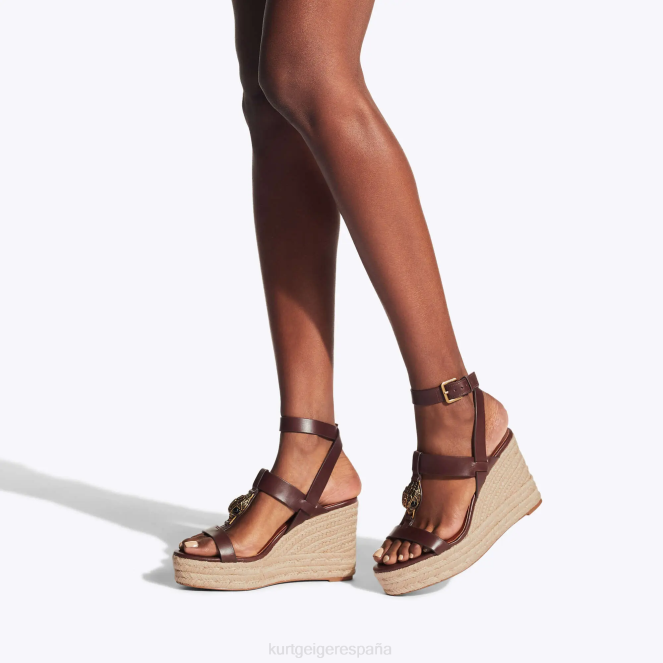 Kurt Geiger mujer alpargatas london hampton t bar 2LPR426 | calzados marrón